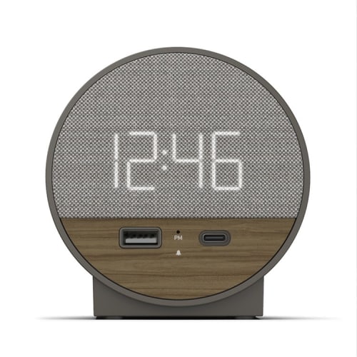 NonStop Station O Alarm Clock, Charcoal Weave